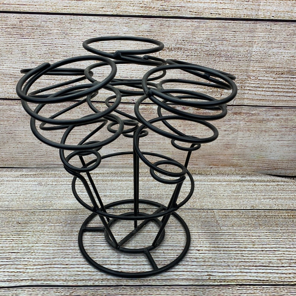 Metal Wine 6-Bottle Holder Rack Countertop Wine Rack Inverted Wine Stand
